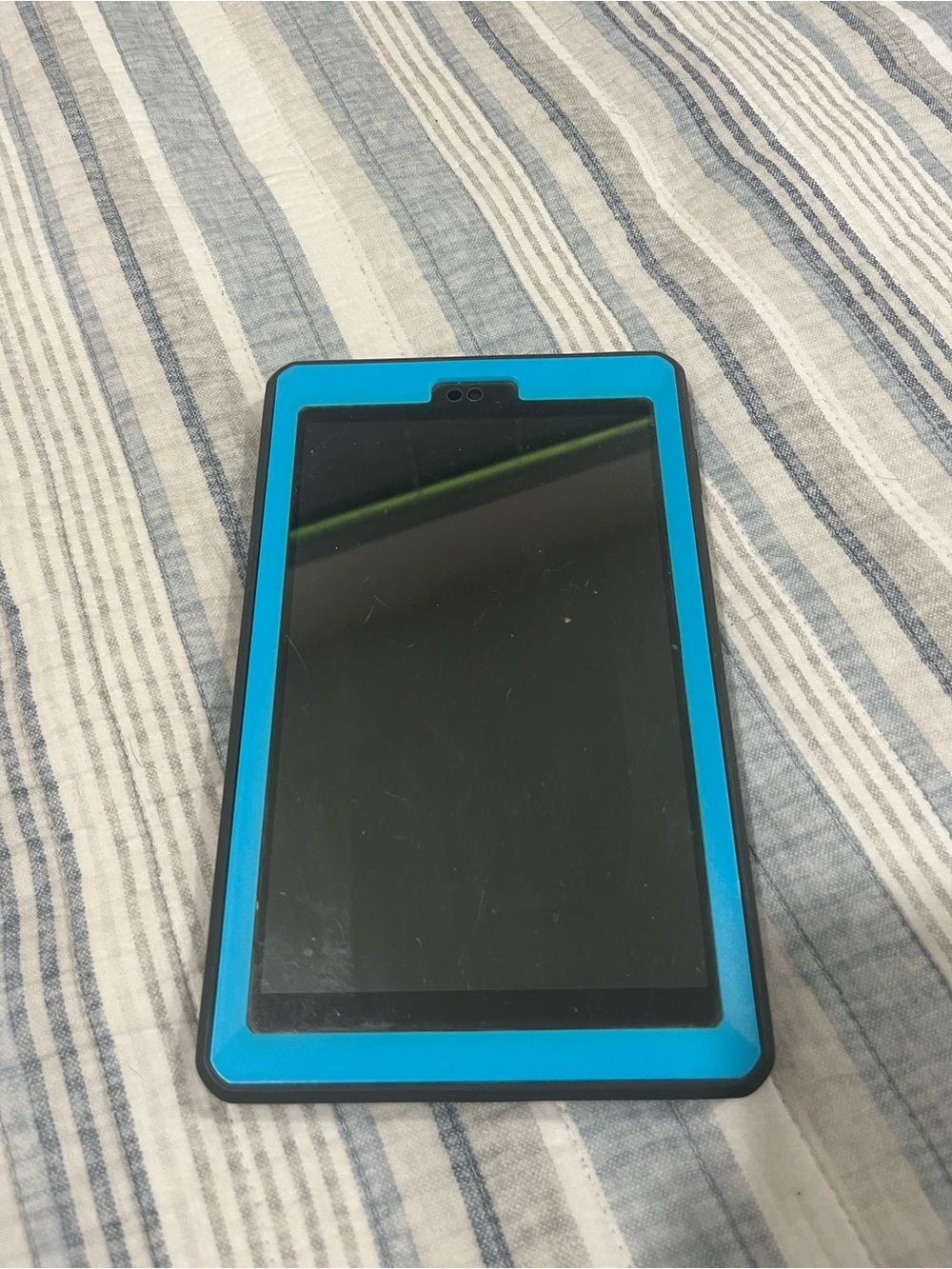 Blue Tablet with Protective Case - Unbranded